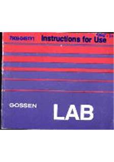 Gossen Lunasix manual. Camera Instructions.